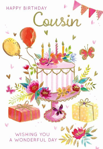 Picture of HAPPY BIRTHDAY COUSIN BIRTHDAY CARD